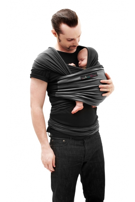 Слинг-шарф JPMBB трикотажный, цвет "черный-антрацит"