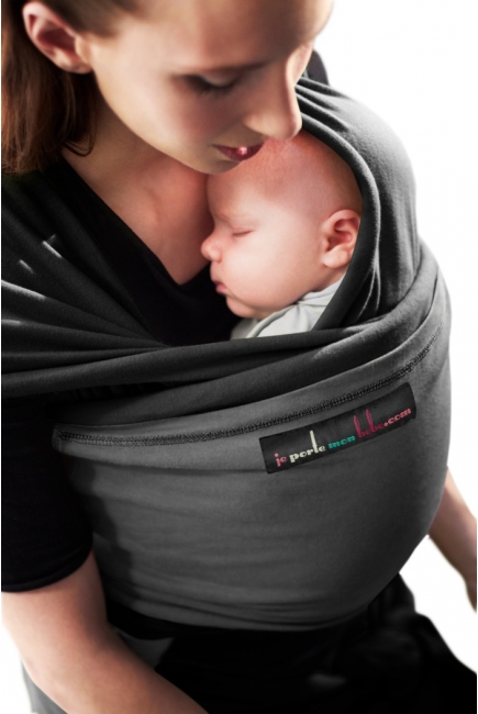 Слинг-шарф JPMBB трикотажный, цвет "черный-антрацит"