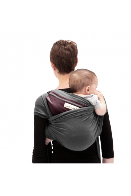 Слинг-шарф JPMBB трикотажный, цвет "антрацит-сливовый"