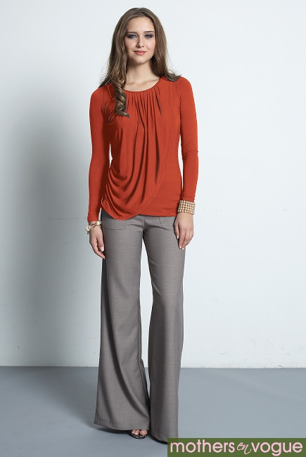 Топ для кормления Mothers en Vogue "Goddess Drape", паприка