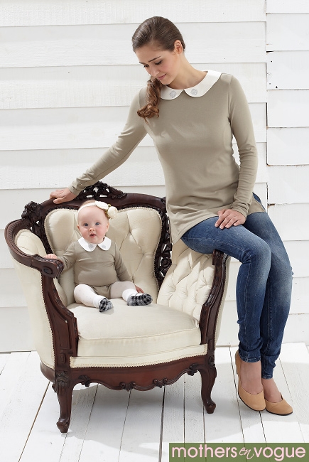 Топ для кормления Mothers en Vogue Peter Pan, графит