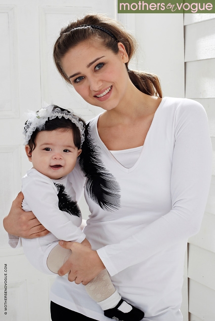 Боди Mothers en Vogue Plume & Feather детский, малиновый