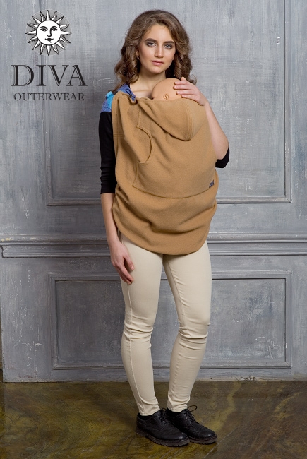 Слингонакидка из шерсти Diva Outerwear Cammello (верблюжий)