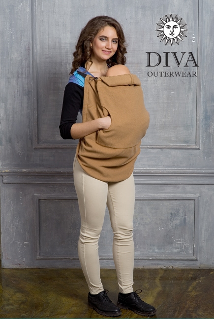 Слингонакидка из шерсти Diva Outerwear Cammello (верблюжий)