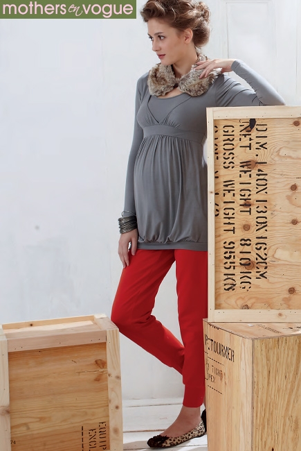 Топ Mothers en Vogue Coco Ono, серый