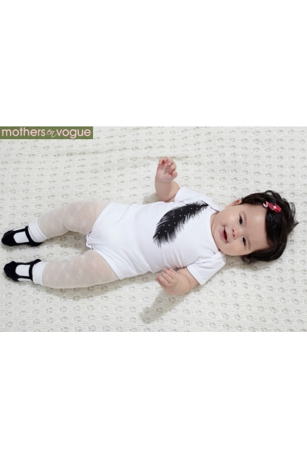 Топ для кормления Mothers en Vogue Plume & Feather, белый