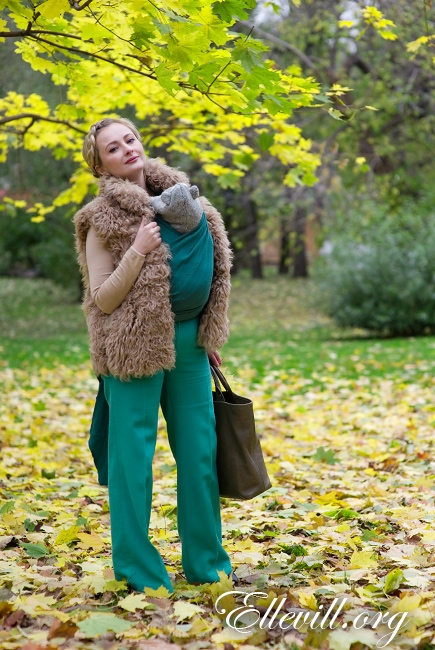 Слинг-шарф Ellevill Air William с шерстью мериноса