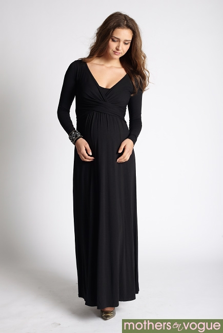 Платье Mothers en Vogue Wrap Dress Maxi, черный