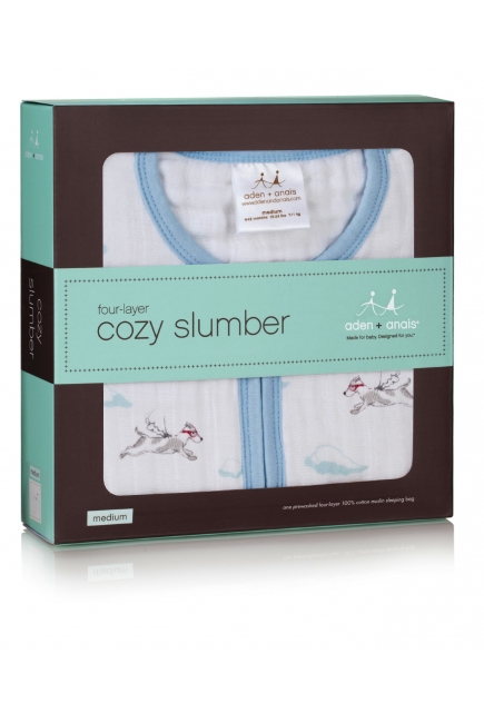 Aden&Anais спальный мешок утепленный Liam the Brave (храбрый пес)