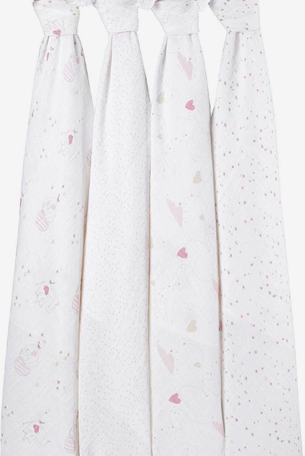 Муслиновые пеленки для новорожденных Aden&Anais большие, набор 4, Lovely