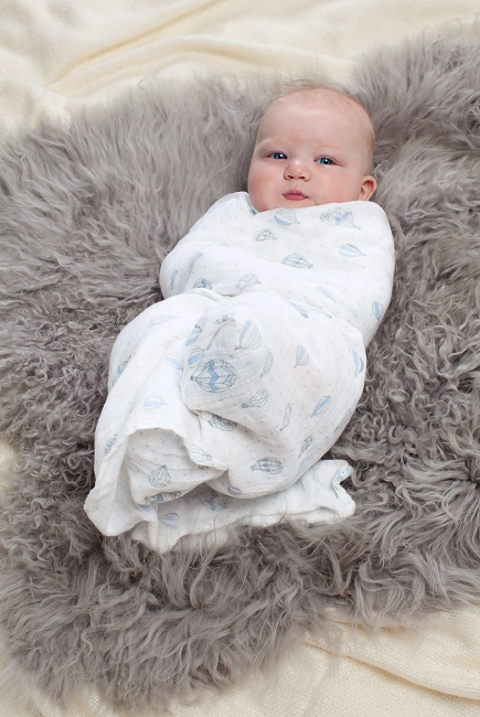 Муслиновые пеленки для новорожденных Aden&Anais большие, набор 4, Night Sky