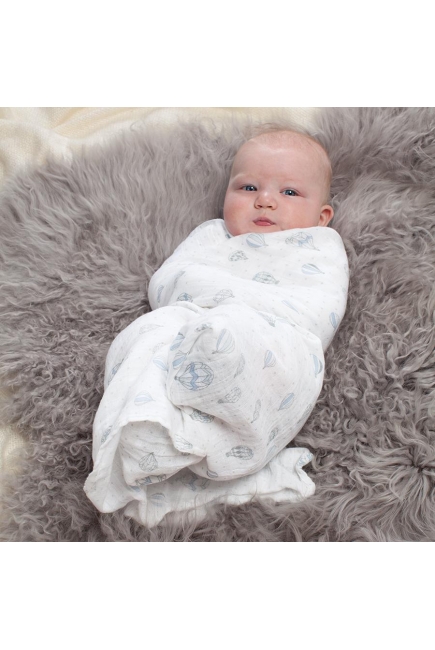 Муслиновые пеленки для новорожденных Aden&Anais большие, набор 4, Night Sky