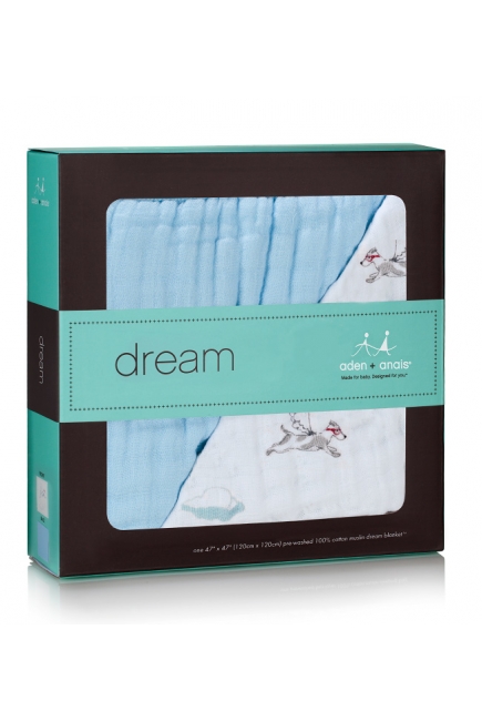 Aden&Anais одеяло муслиновое, For the Birds+Medalliion (птички+круги)