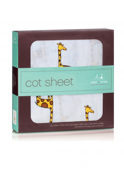 Aden&Anais простынка на матрас Jungle Jam (джунгли)