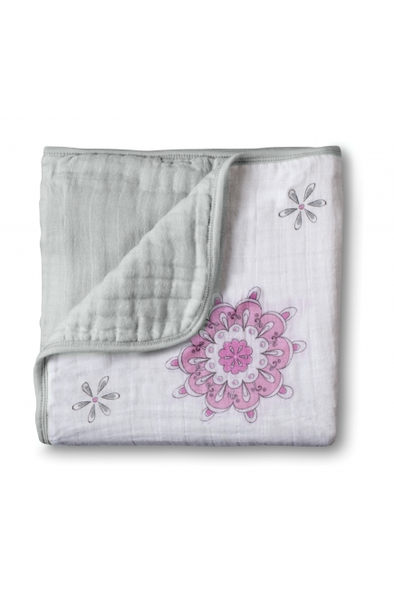 Aden&Anais одеяло муслиновое, For the Birds+Medallion (птички+круги)