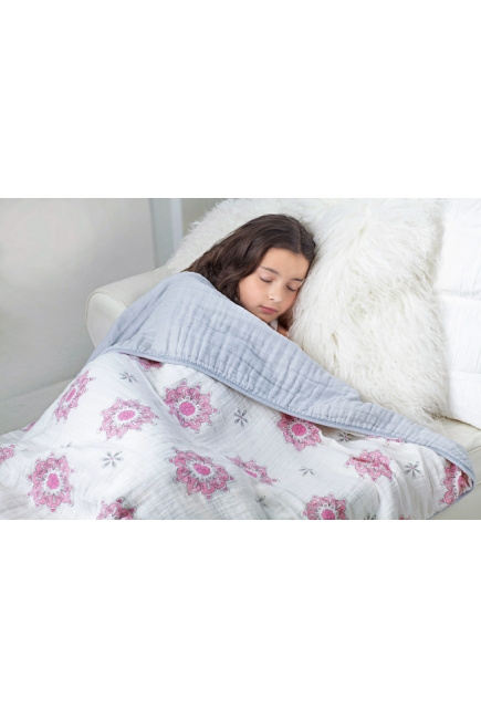 Aden&Anais одеяло муслиновое, For the Birds+Medallion (птички+круги)