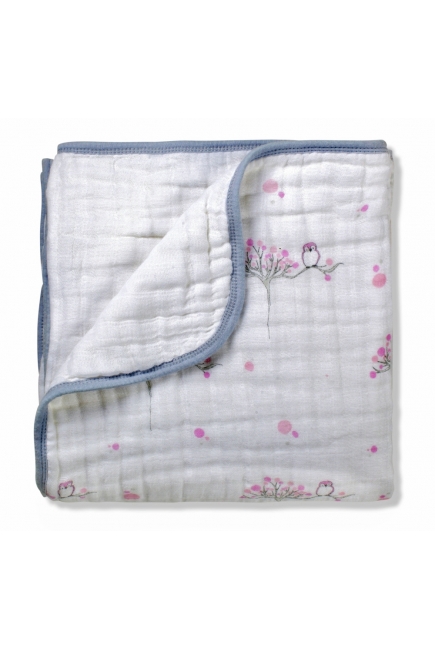 Aden&Anais одеяло муслиновое, For the Birds + Owls (птички и совы)