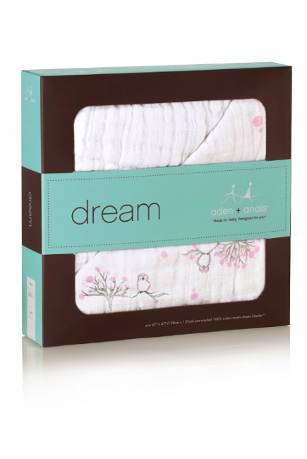 Aden&Anais одеяло муслиновое, For the Birds + Owls (птички и совы)