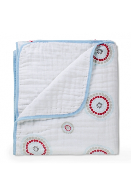 Aden&Anais одеяло муслиновое, Liam the Brave + Medallions (храбрый пес + круги)