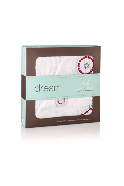 Aden&Anais одеяло муслиновое, Liam the Brave + Medallions (храбрый пес + круги)