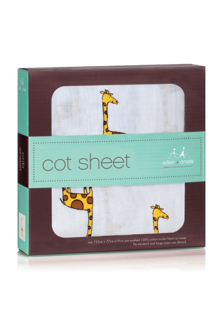 Aden&Anais простынка на матрас Jungle Jam (джунгли)