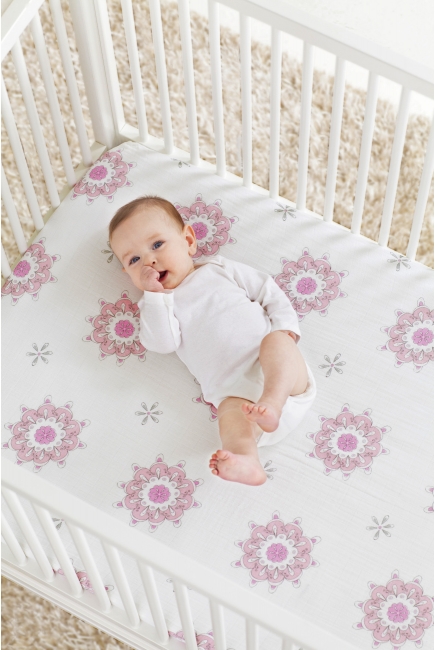 Aden&Anais простынка на матрас For the Birds (птички)