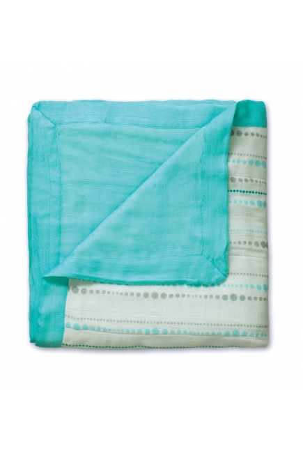 Aden&Anais одеяло бамбуковое, Azure-Aqua (аква)