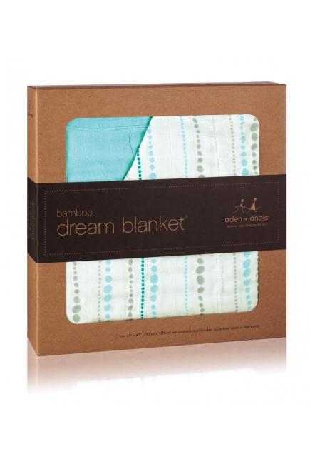 Aden&Anais одеяло бамбуковое, Azure-Aqua (аква)