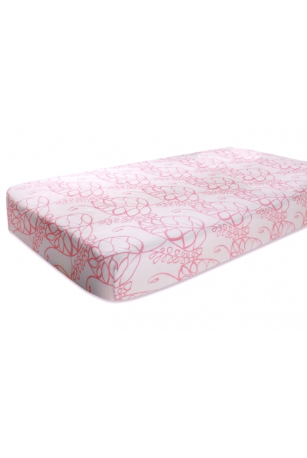 Aden&Anais простынка на матрас бамбуковая Tranquility Leafy