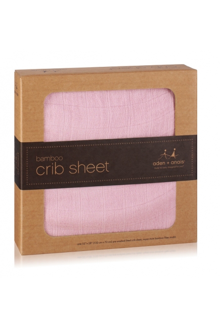 Aden&Anais простынка на матрас бамбуковая Tranquility Solid Rose (розовый)