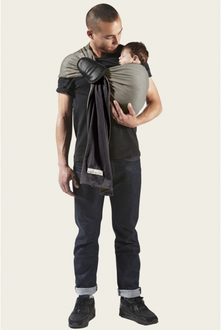 Слинг с кольцами JPMBB трикотажный, цвет "антрацит-оливковый"