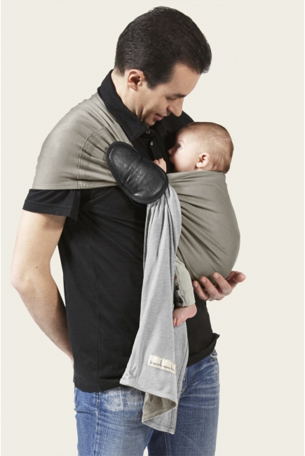 Слинг с кольцами JPMBB трикотажный, цвет " светло-серый-оливковый"