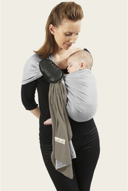 Слинг с кольцами JPMBB трикотажный, цвет " светло-серый-оливковый"