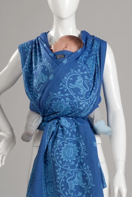 Слинг с кольцами Diva Milano, Barocco Lions Zaffiro