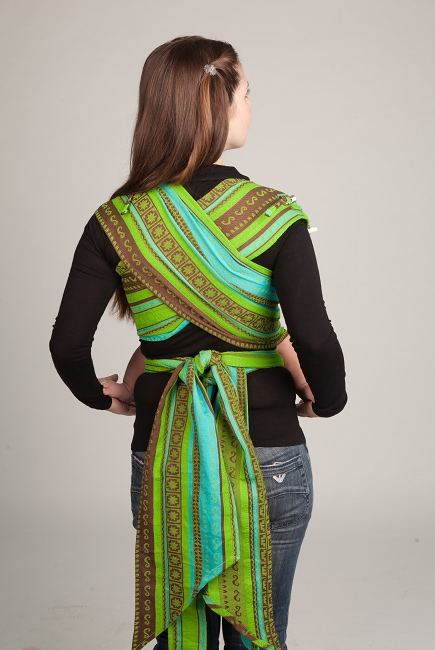 Май-слинг Ellevill Zara Tricolor Green/ Zara Tricolor Green