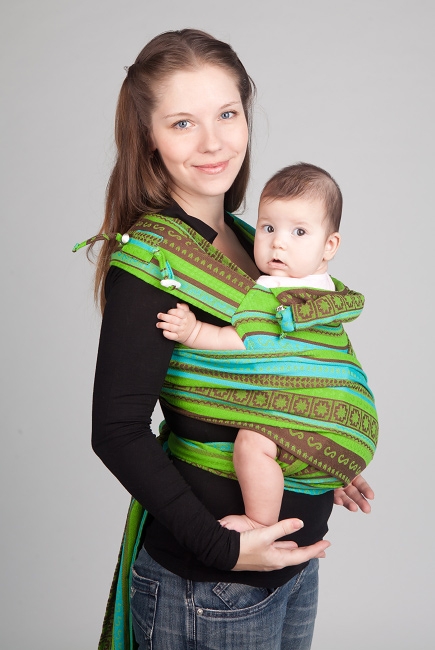 Май-слинг Ellevill Zara Tricolor Green/ Zara Tricolor Green