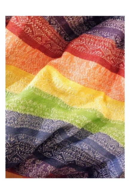 Слинг с кольцами Ellevill Gaia Rainbow со льном