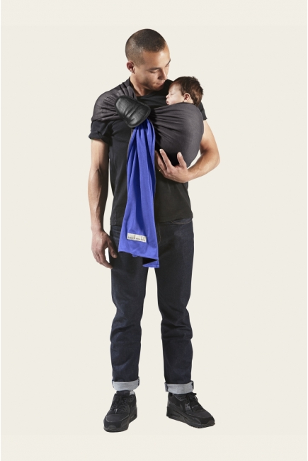 Слинг с кольцами JPMBB трикотажный, цвет "антрацит - ирис"