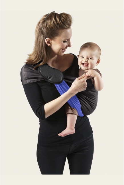 Слинг с кольцами JPMBB трикотажный, цвет "антрацит - ирис"