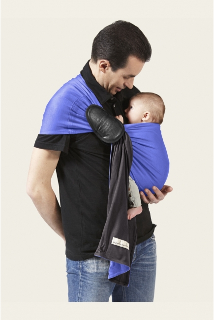 Слинг с кольцами JPMBB трикотажный, цвет "антрацит - ирис"