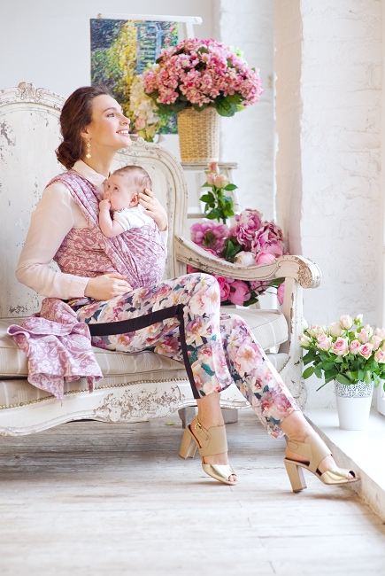 Слинг-шарф Diva Milano c коноплей, Rose Antico