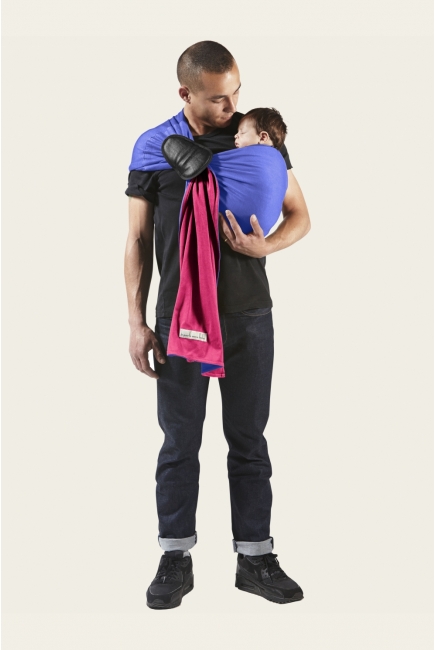 Слинг с кольцами JPMBB трикотажный, цвет "ирис - фуксия"