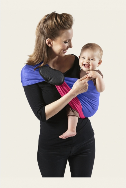 Слинг с кольцами JPMBB трикотажный, цвет "ирис - фуксия"