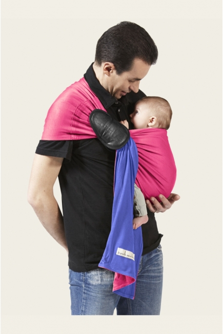 Слинг с кольцами JPMBB трикотажный, цвет "ирис - фуксия"