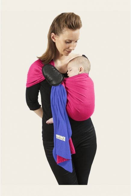 Слинг с кольцами JPMBB трикотажный, цвет "ирис - фуксия"