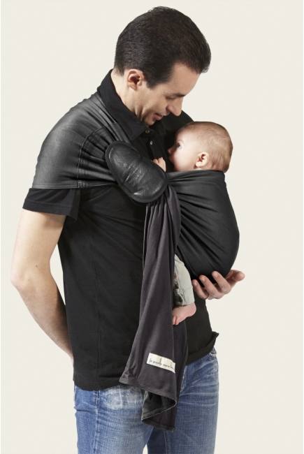 Слинг с кольцами JPMBB трикотажный, цвет "антрацит - черный"