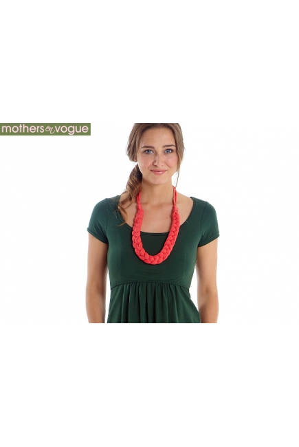 Платье для кормления Mothers en Vogue Must Have U-Neck Maxi, зеленый
