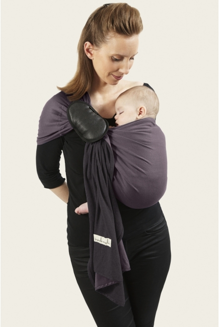 Слинг с кольцами JPMBB трикотажный, цвет "антрацит - коричневый"