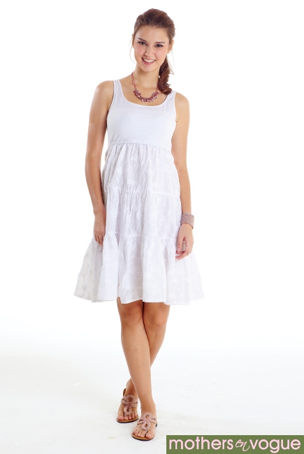 Платье Mothers en Vogue "Sweet Pea", цвет белый