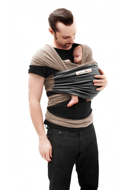 Слинг-шарф JPMBB трикотажный, цвет "хаки - антрацит"